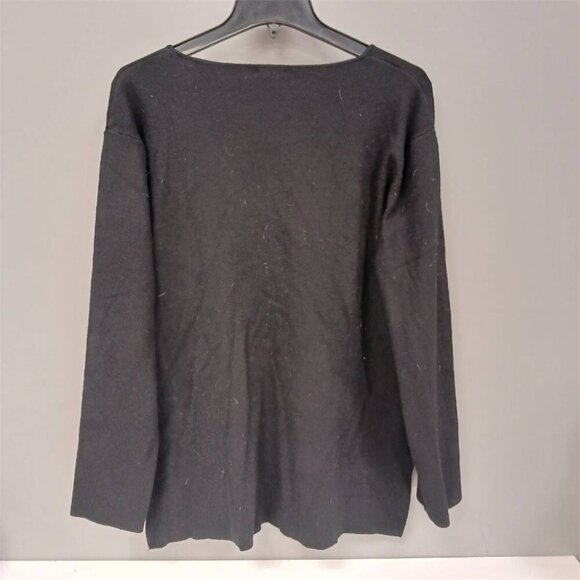 Splendid V-Neck Black Top Women’s S NWT Soft Jersey Luxe Stretch Casual Shirt - Picture 2 of 6